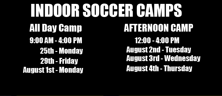 Indoor Soccer Camps - left 3days